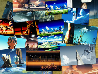 Anime collage beeple kyoto skyline - a bunch of pictures free wallpaper