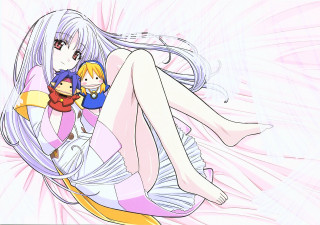 Woman holding doll cat remodernism - a doll free wallpaper