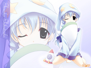 Anime girl star hat braid - a anime girl free wallpaper for desktop