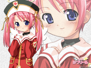 Anime girl pink hair sailor 2 - her shoulder free wallpaper
