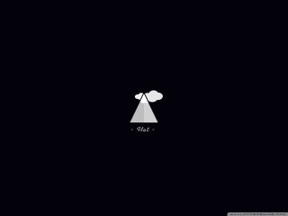 Black white photo dark sky - minimalist free wallpaper