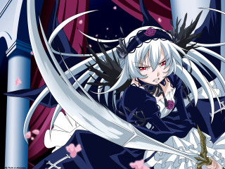 White hair anime sword gothic - a anime character free wallpaper