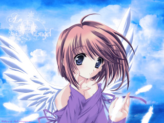 Angel wings purple dress blue - a purple dress free wallpaper