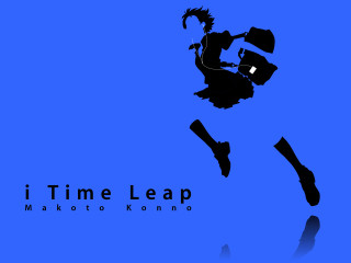 Woman jumping hat bag silhouette - free cyberpunk wallpaper