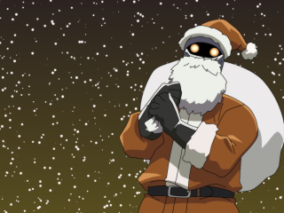 Santa man aurora snow reindeer - a beard and a beard free wallpaper