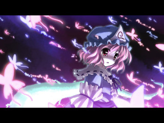 Girl hat dress snow butterflies - a girl in a hat free wallpaper