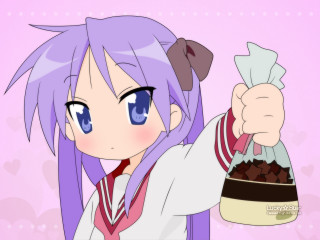 Aguri uchida kawaii anime girl - a chocolate cake free wallpaper