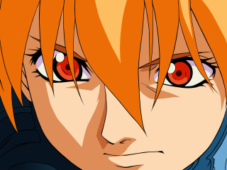 Orange haired angry girl cobra - a black collar free wallpaper