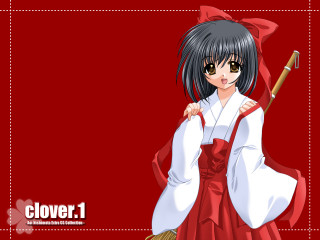 Girl red and white broom - a broom free wallpaper