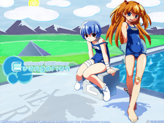 Anime girls bench pool mountains - a bench next free wallpaper