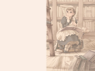 Library maid reading beatrixpeter illustration - beatrix potter free wallpaper for desktop