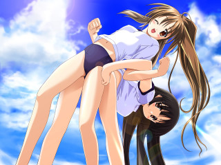 Giantess lifting girls clouds manga - giantess art free wallpaper for desktop