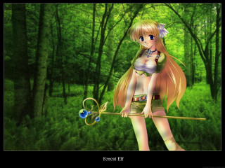 Girl bikini wand scissors forest - a pair of scissors free wallpaper for desktop