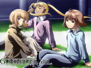 Three anime girls blowing hair - bob singer free wallpaper