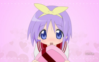 Anime girl purple hair blue 6 - kawaii free wallpaper
