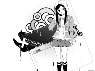 Girl hoodie skateboard anime manga - a skateboard in front free wallpaper