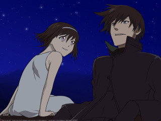 Man woman night sky stars 2 - a man and a woman free wallpaper