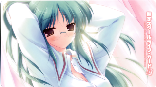 Green hair glasses bed blush - flowing hair free wallpaper