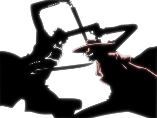 Man woman hats swords silhouette - eiichiro oda free wallpaper for desktop