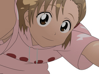 Cartoon girl pink shirt red - hint of yayoi kasuma free wallpaper