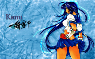 Kanu eizan kikukawa anime blue - a blue outfit free wallpaper