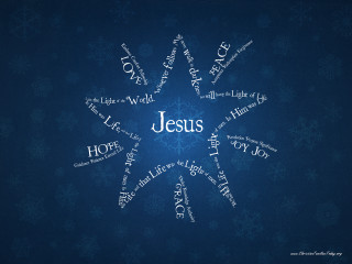 Snowflake jesus mosaic radiantlight starrysky - free christmas wallpaper