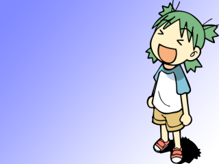 Cartoon boy green hair shorts - a white shirt and shorts free wallpaper