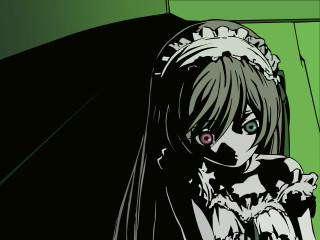 Gothic yandere veil greenwall aliceprin - long hair and a dress free wallpaper