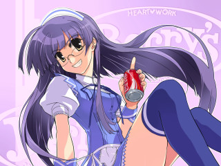 Girl longhair soda phone heartlogo - dorothy coke free wallpaper