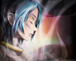 Anime bluehair glasses banana profile - a banana free wallpaper for desktop