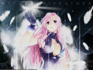 Pink hair gloves feathers angel - feather free wallpaper for desktop