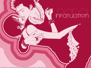 Woman holding man pink background - a woman in a dress holding free wallpaper for desktop