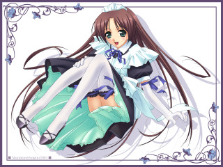 Anime girl long hair dress - long hair and a dress free wallpaper