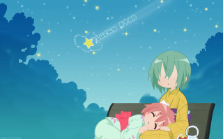 Starry sky festival girls kimono - free stars wallpaper for desktop