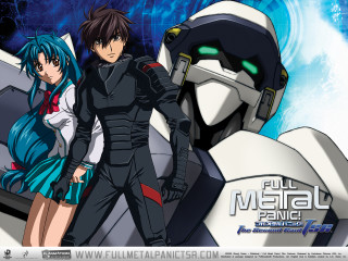 Anime couple futuristic mecha school - promotional free wallpaper for desktop