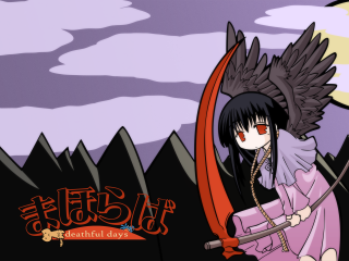 Girl sword bird mountain moon - a sword and a bird free wallpaper