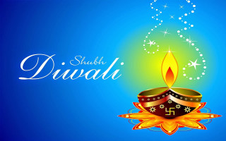 Colorful diwali lit candle blue 2 - candle free wallpaper