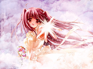 Girl cloud star wedding dress - a cloud free wallpaper for desktop