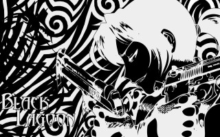 Woman gun swirls ink comic - lineart free wallpaper for desktop