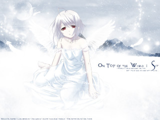 Angel white dress starry sky - a white angel free wallpaper for desktop