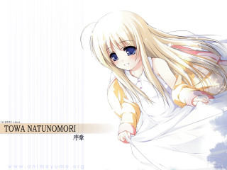 Girl blonde blueeyes whitedress longhair - a white sheet free wallpaper