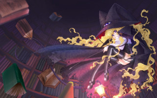 Cartoon witch blonde hair magic - a yellow hair free wallpaper