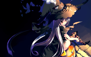 Woman hat demon orb gothic - long hair and a hat free wallpaper