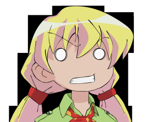 Blonde cartoon green shirt red - his neck free wallpaper