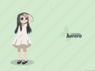 Girl butterfly holography illustration dress - anime art style free wallpaper for desktop