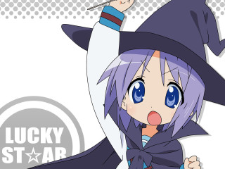 Cartoon witch girl lucky star - lucky free wallpaper
