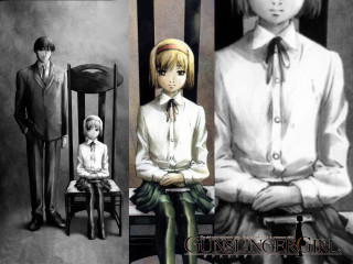 Couple sitting stand suit art - a chair free wallpaper