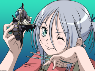 Woman surprised holding object manga - look free wallpaper