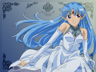 Blue haired elf wedding dress 2 - elysium free wallpaper
