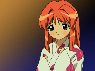 Anime girl redhair white shirt - red hair free wallpaper